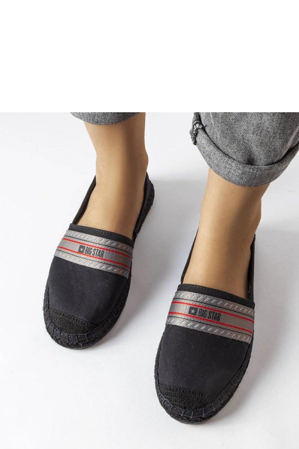 Black Espadrille.Fabric and Heel Height