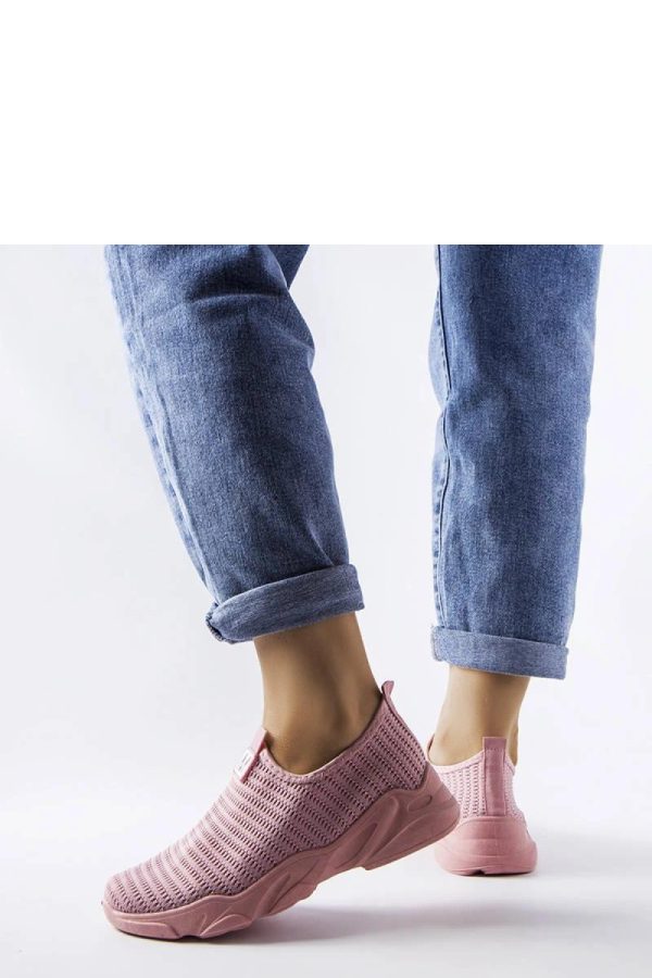 Pink Sport Shoes.Fabric and Heel Height