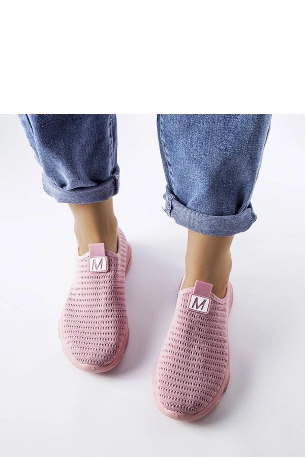 Pink Sport Shoes.Fabric and Heel Height