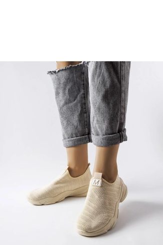 1062313 Beige Sport Shoes...Fabric and Heel Height