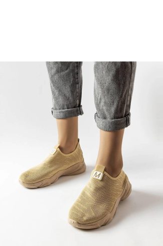 1062316 Beige Sport Shoes...Fabric and Heel Height