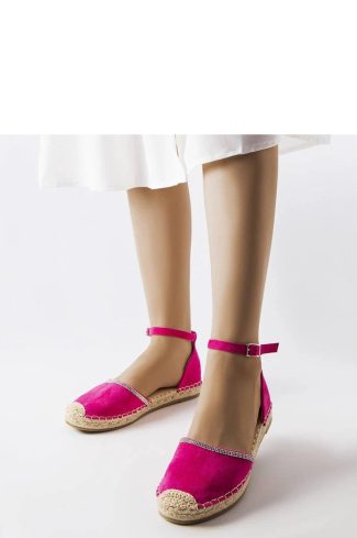 Pink Espadrille..Heel Height
