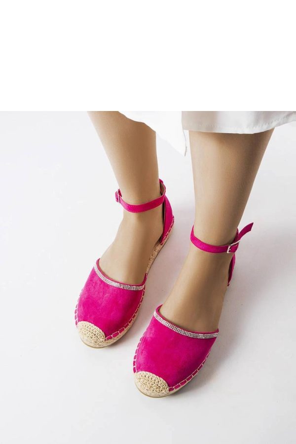 Pink Espadrille..Heel Height