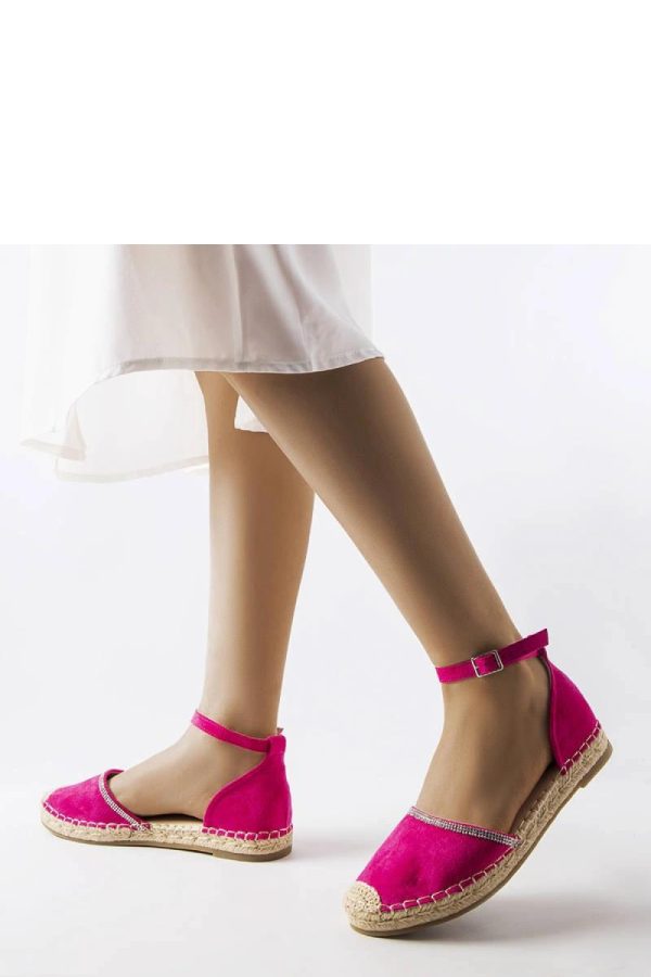 Pink Espadrille..Heel Height