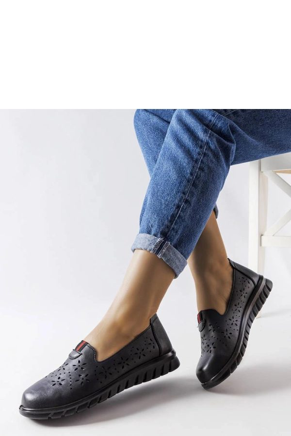 Black Mocassin in Moccasins, Loafers with Fabric and Heel Height