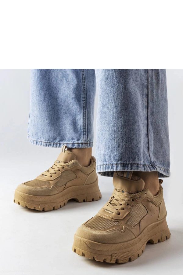 Beige Sneakers..Heel Height