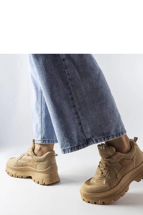 Beige Sneakers..Heel Height