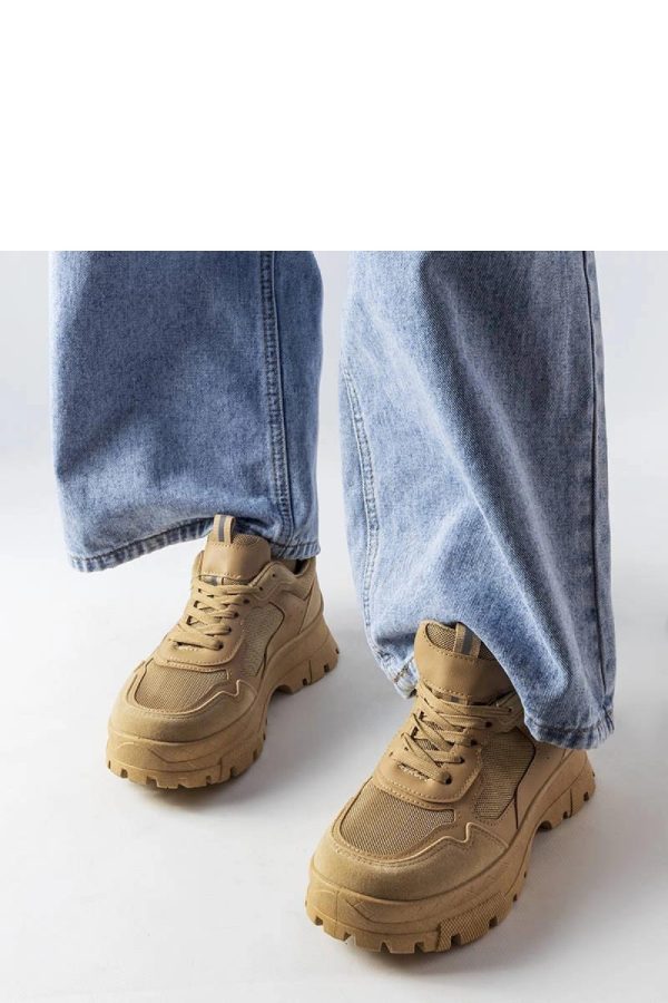 Beige Sneakers..Heel Height