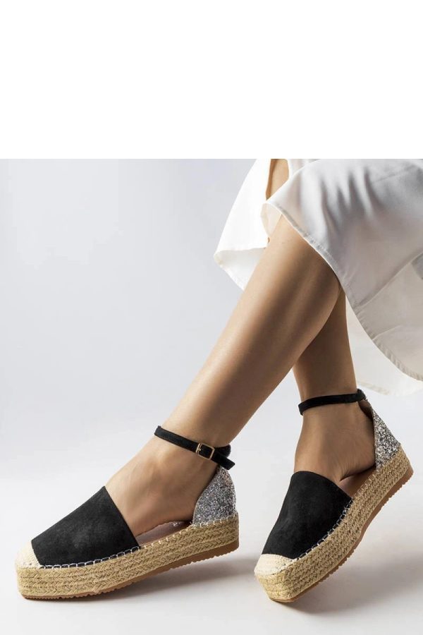 Black Espadrille..Fabric and Heel Height