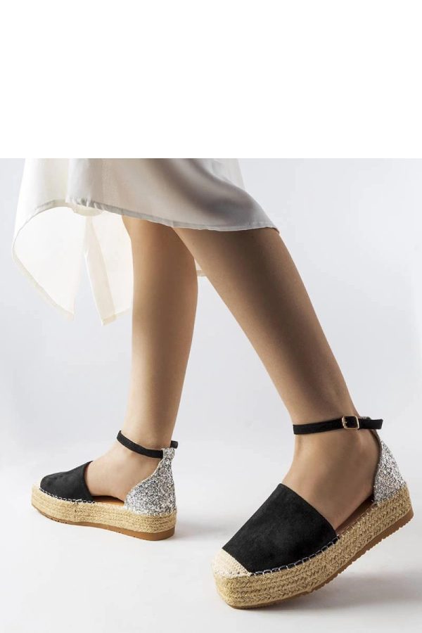 Black Espadrille..Fabric and Heel Height