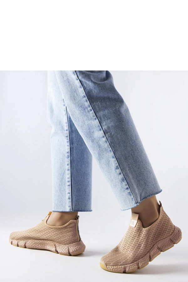 Beige Sport Shoes....Fabric and Heel Height