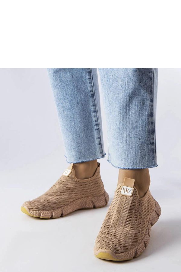 Beige Sport Shoes....Fabric and Heel Height