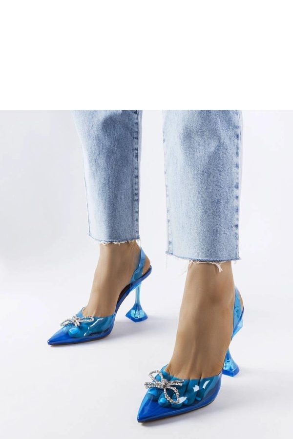 Blue High Heel Pumps..Heel Height