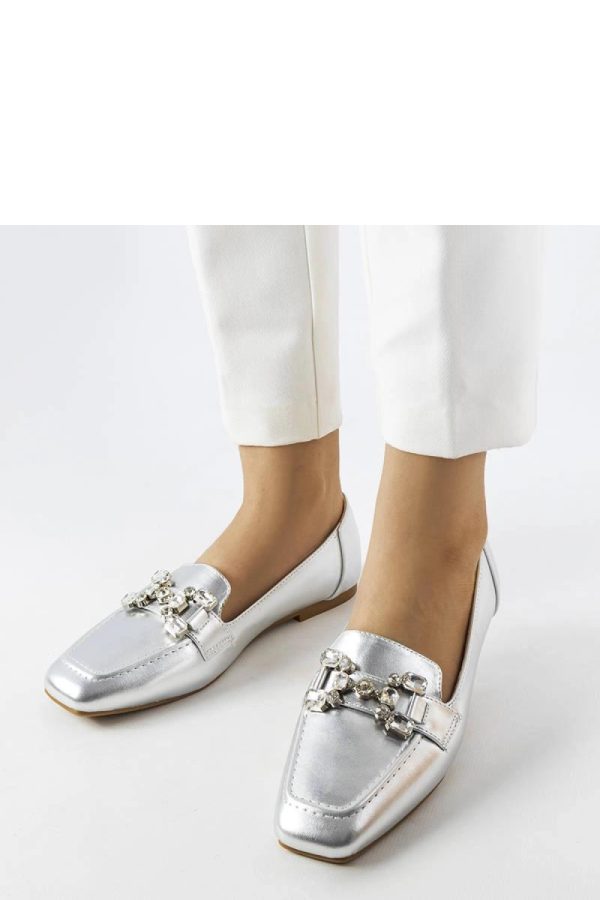 Grey Mocassin.Fabric and Heel Height
