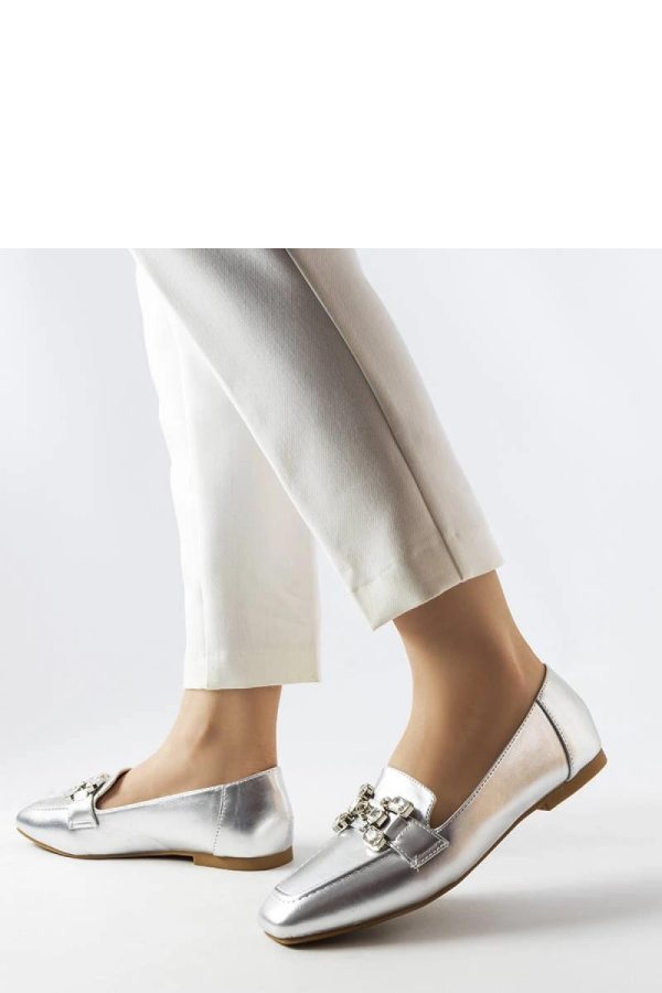 Grey Mocassin.Fabric and Heel Height