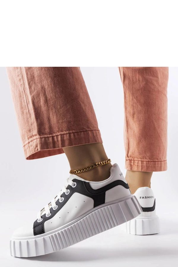 White Platform Sneakers in Women`s Athletic Shoes, Trainers, Sneakers with Heel Height