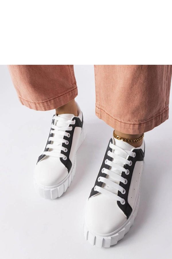 White Platform Sneakers in Women`s Athletic Shoes, Trainers, Sneakers with Heel Height