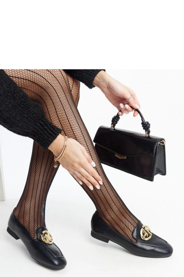 Black Mocassin in Moccasins, Loafers with Fabric and Heel Height