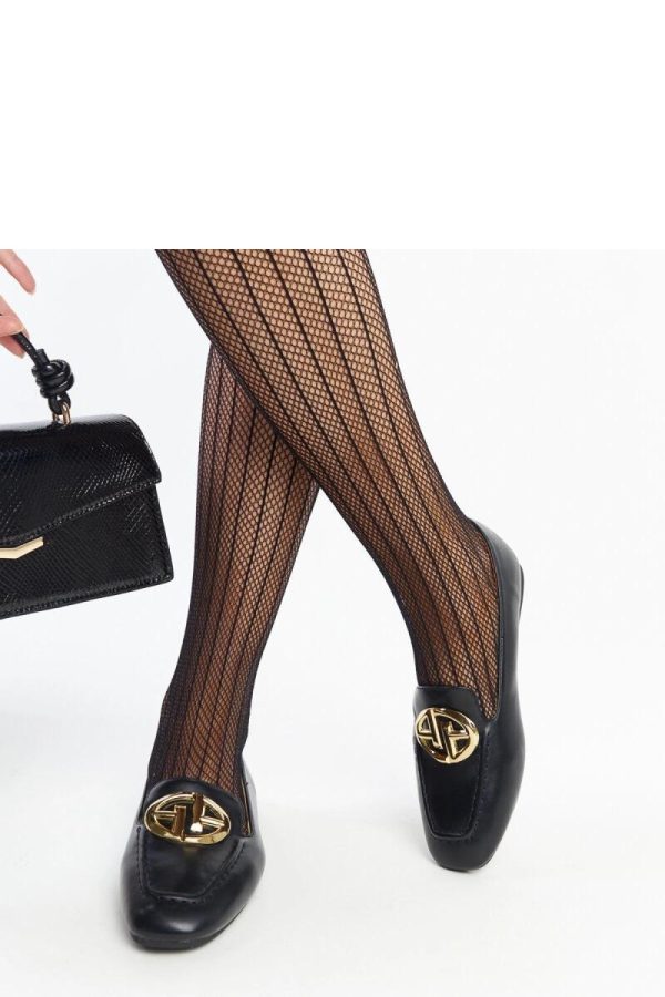 Black Mocassin in Moccasins, Loafers with Fabric and Heel Height