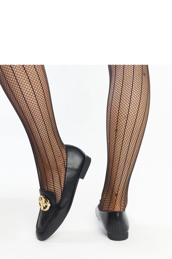 Black Mocassin in Moccasins, Loafers with Fabric and Heel Height