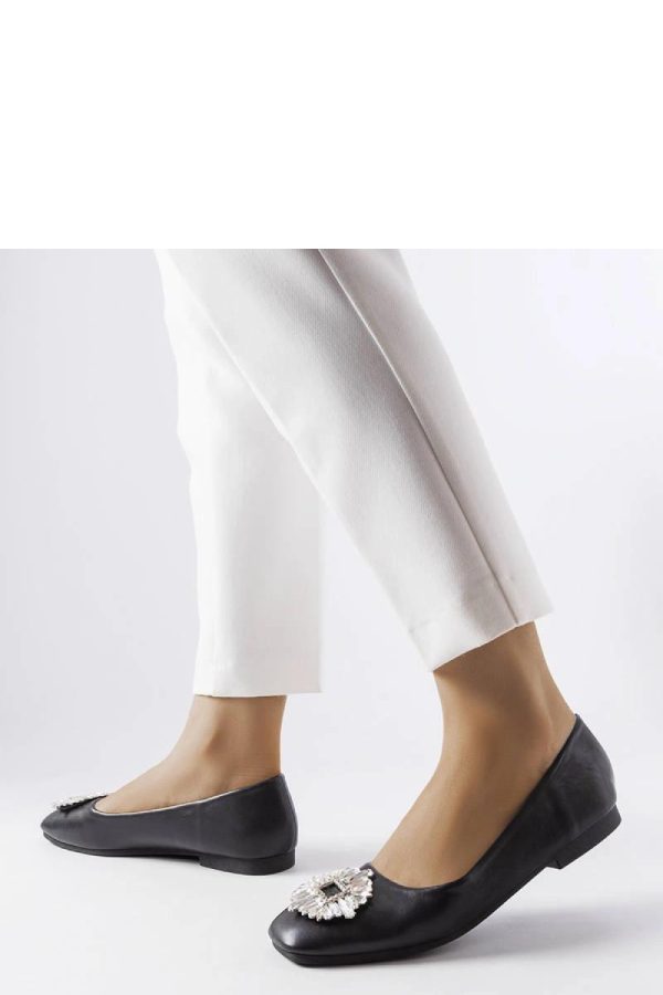Black Ballet Flats....Fabric and Heel Height