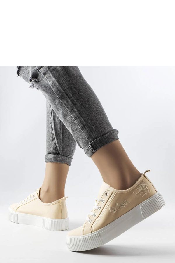 Beige Sneakers in Women`s Athletic Shoes, Trainers, Sneakers with Heel Height