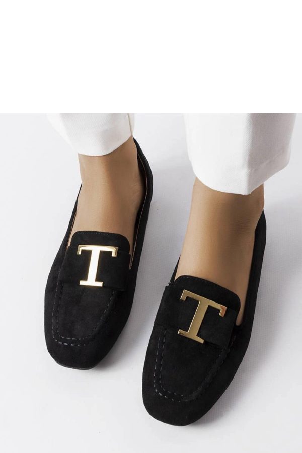 Black Mocassin in Moccasins, Loafers with Fabric and Heel Height
