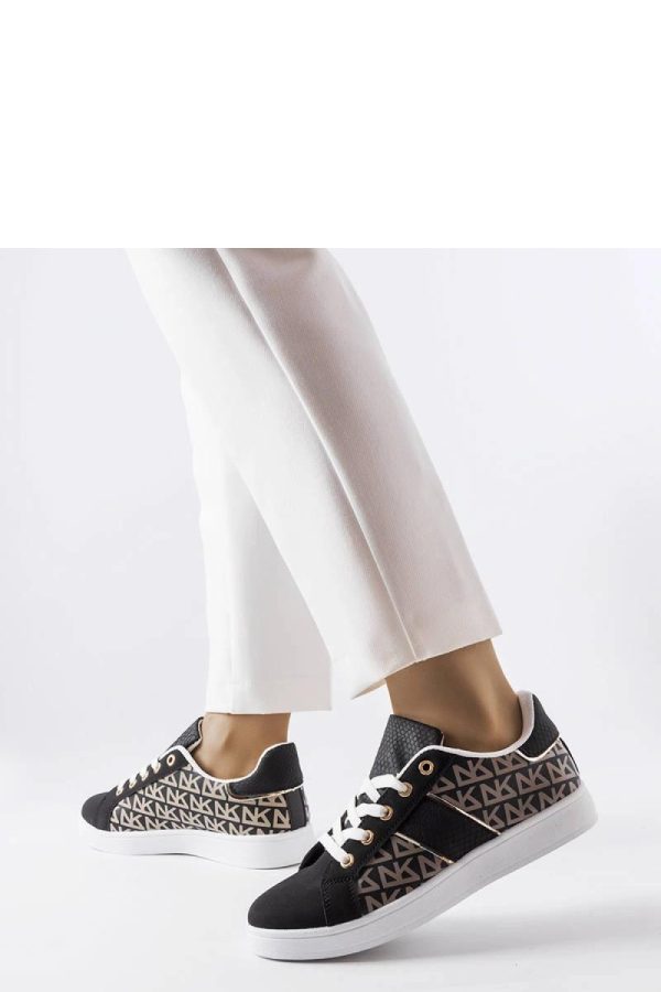 Black Sport Shoes..Fabric and Heel Height