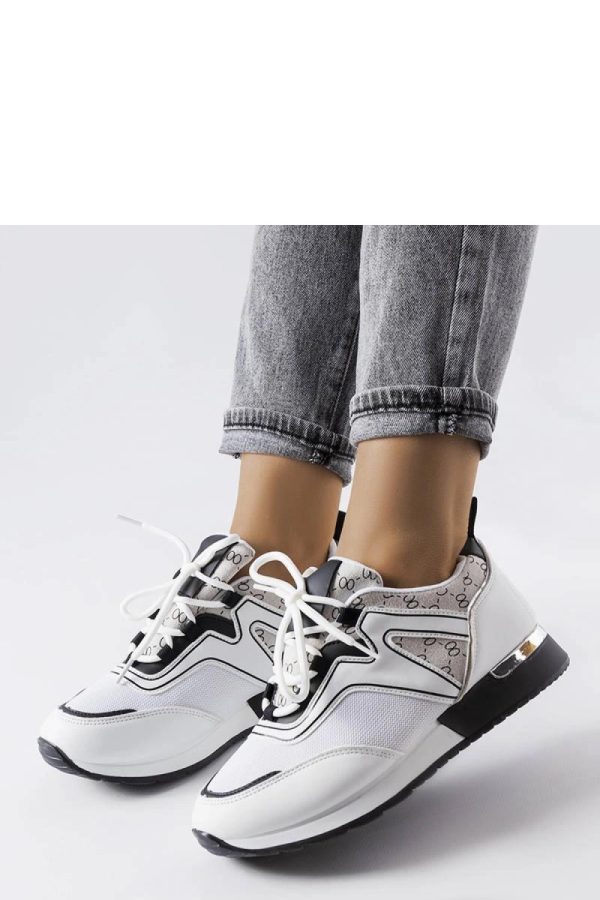 White Sport Shoes.Heel Height