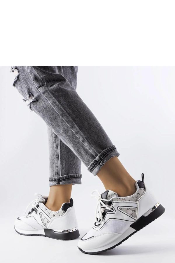 White Sport Shoes.Heel Height