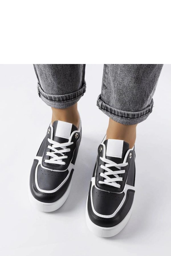 Black Platform Sneakers in Women`s Athletic Shoes, Trainers, Sneakers with Heel Height