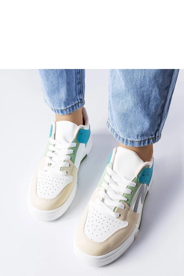 Beige Platform Sneakers..Heel Height