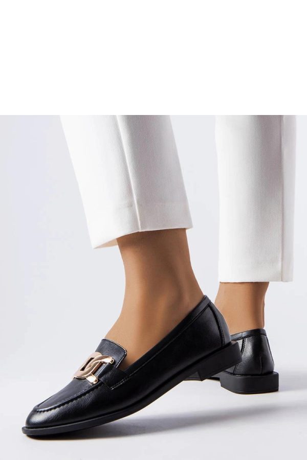 Black Mocassin in Moccasins, Loafers with Heel Height