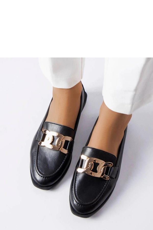 Black Mocassin in Moccasins, Loafers with Heel Height