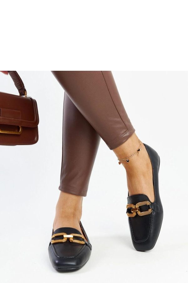 Black Mocassin in Moccasins, Loafers with Fabric and Heel Height