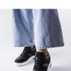 Black Wedge Sneakers.Heel Height