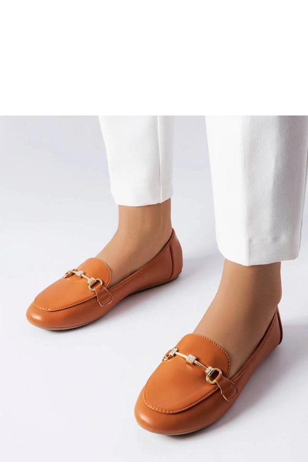 Brown Mocassin..Fabric and Heel Height