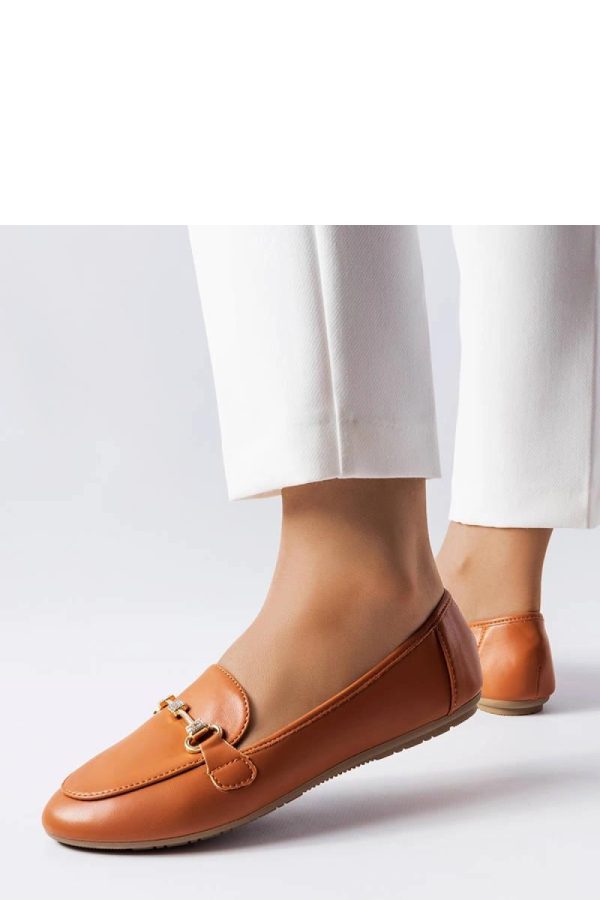 Brown Mocassin..Fabric and Heel Height