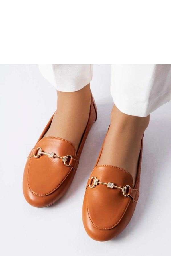 Brown Mocassin..Fabric and Heel Height