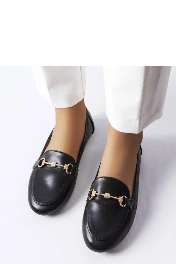Black Mocassin in Moccasins, Loafers with Fabric and Heel Height
