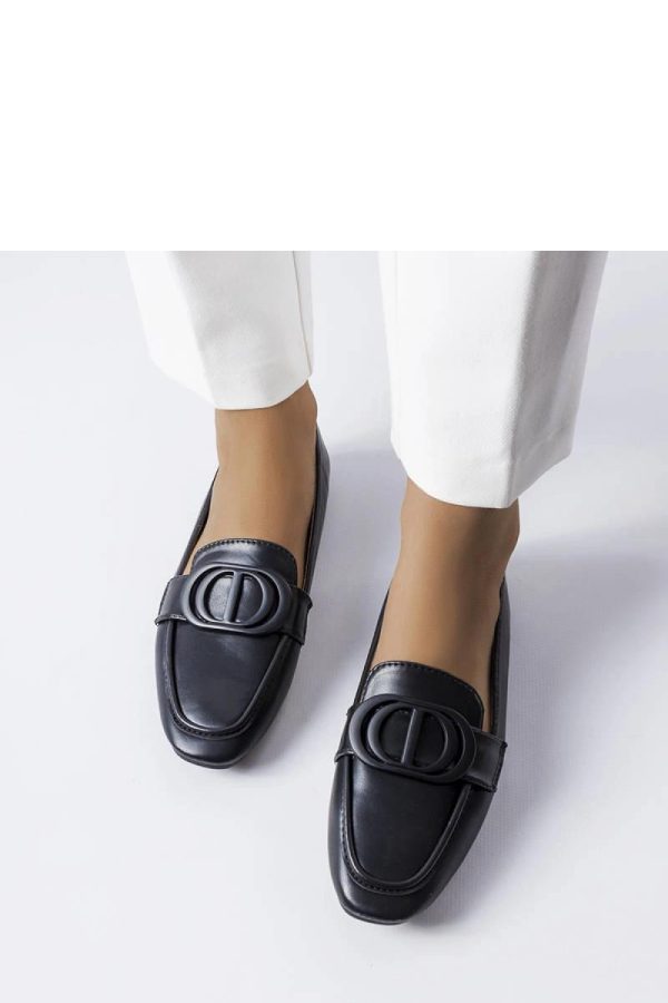 Black Mocassin in Moccasins, Loafers with Fabric and Heel Height