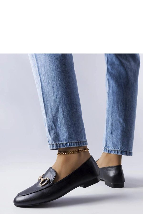 Black Mocassin in Moccasins, Loafers with Fabric and Heel Height