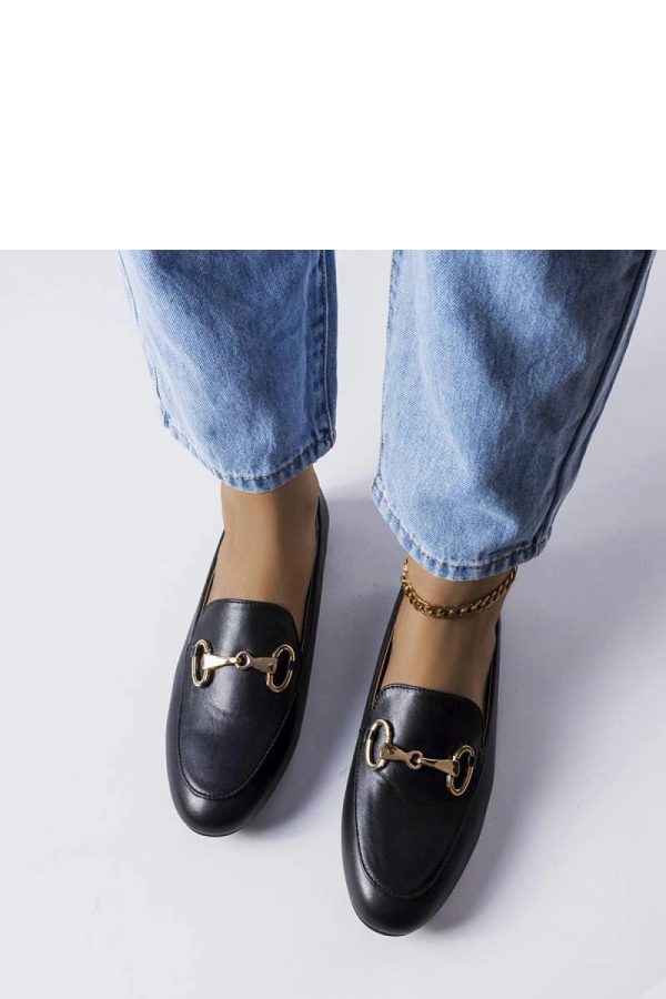 Black Mocassin in Moccasins, Loafers with Fabric and Heel Height