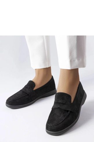 1062744 Black Mocassin..Fabric and Heel Height