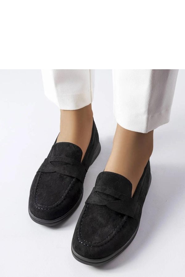 Black Mocassin..Fabric and Heel Height