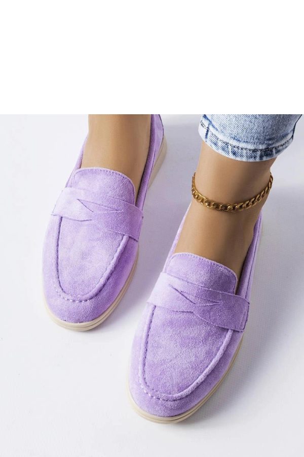 Violet Mocassin in Moccasins, Loafers with Fabric and Heel Height
