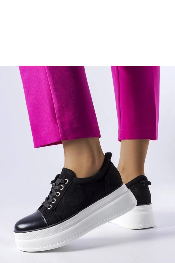 Black Sneakers in Women`s Athletic Shoes, Trainers, Sneakers with Heel Height