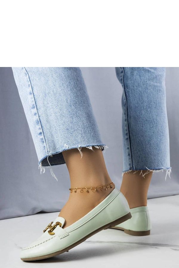 Green Mocassin in Moccasins, Loafers with Fabric and Heel Height