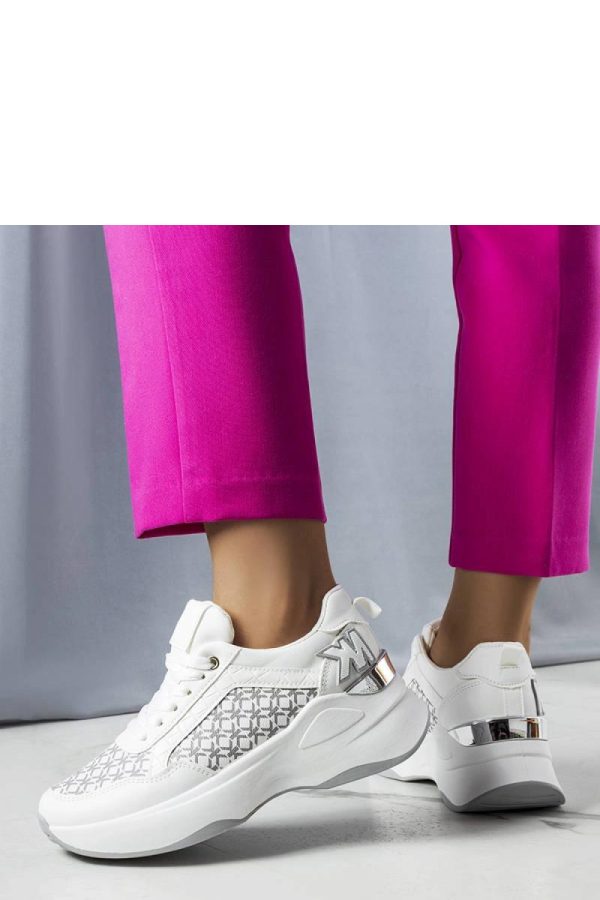 White Sport Shoes..Heel Height