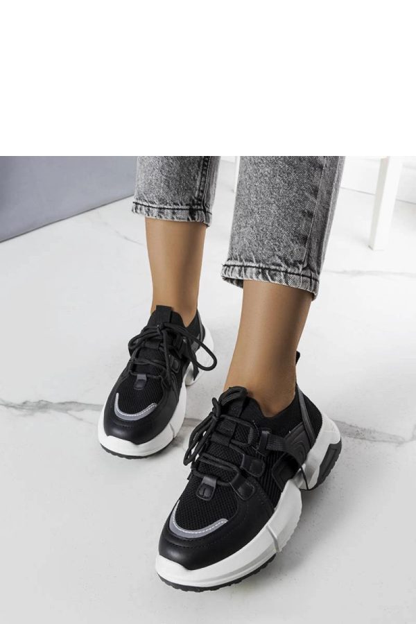 Black Sport Shoes.Heel Height